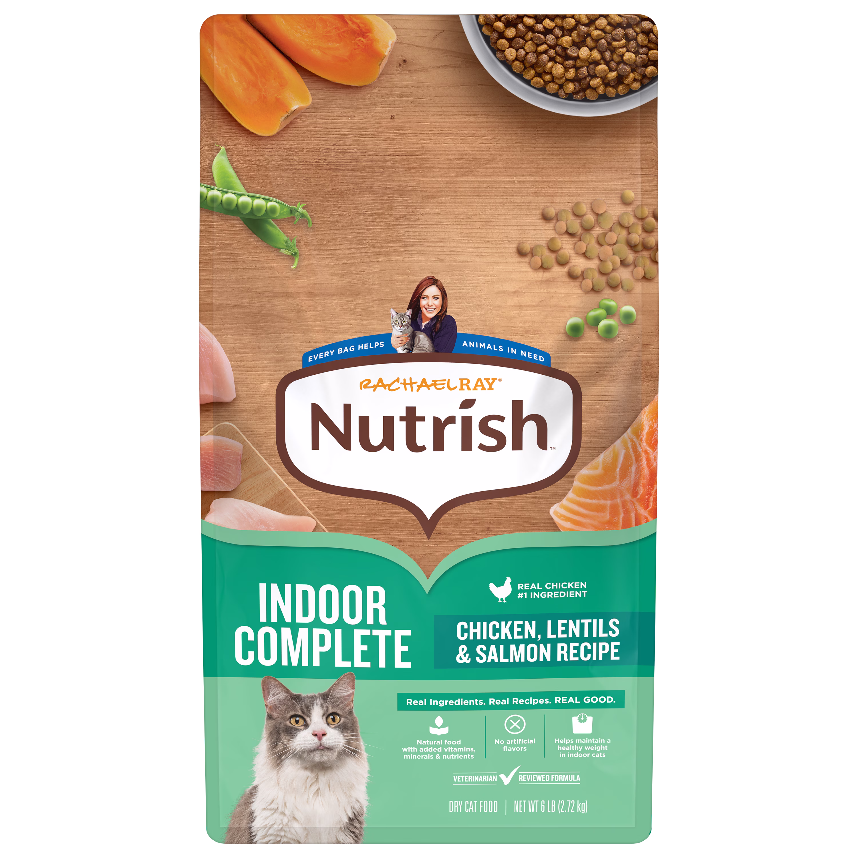 Indoor Complete Chicken, Lentils & Salmon Recipe Dry Cat Food