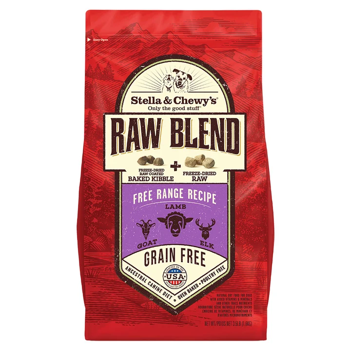 Free Range Raw Blend Kibble for Dogs