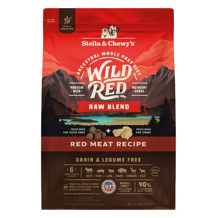 Wild Red Raw Blend Grain & Legume Free Red Meat Recipe for Dogs