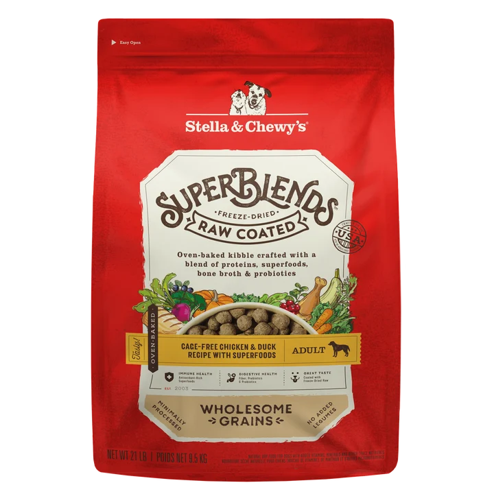 SuperBlends Raw Coated Chicken & Duck Recipe + Superfoods for Dogs