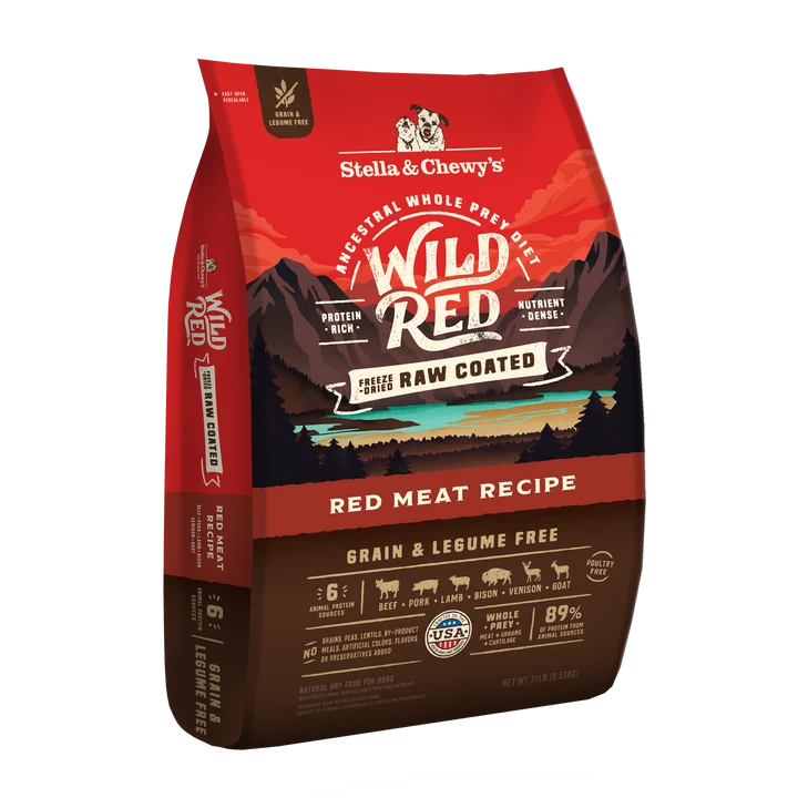 Wild Red Raw Coated Grain & Legume Free Red Meat Recipe for Dogs