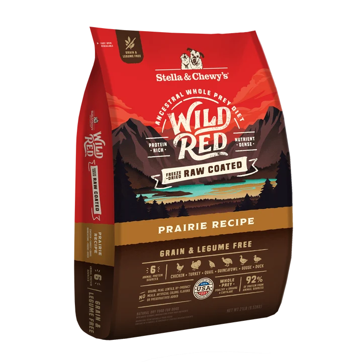 Wild Red Raw Coated Grain & Legume Free Prairie Recipe for Dogs