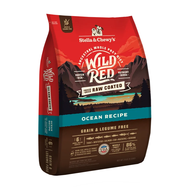 Wild Red Raw Coated Grain & Legume Free Ocean Recipe for Dogs