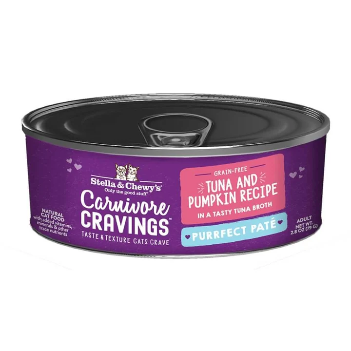 Carnivore Cravings Purrfect Paté Tuna & Pumpkin Recipe for Cats