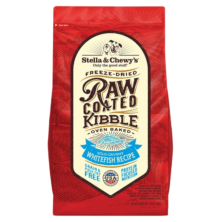 Wild Caught Whitefish Raw Coated Kibble for Dogs