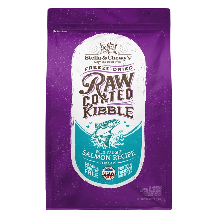Raw Coated Kibble Wild-Caught Salmon Recipe for Cats