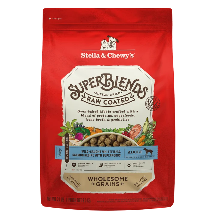 SuperBlends Raw Coated Whitefish & Salmon Recipe + Superfoods for Dogs