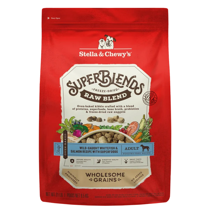 SuperBlends Raw Blend Whitefish & Salmon Recipe + Superfoods for Dogs