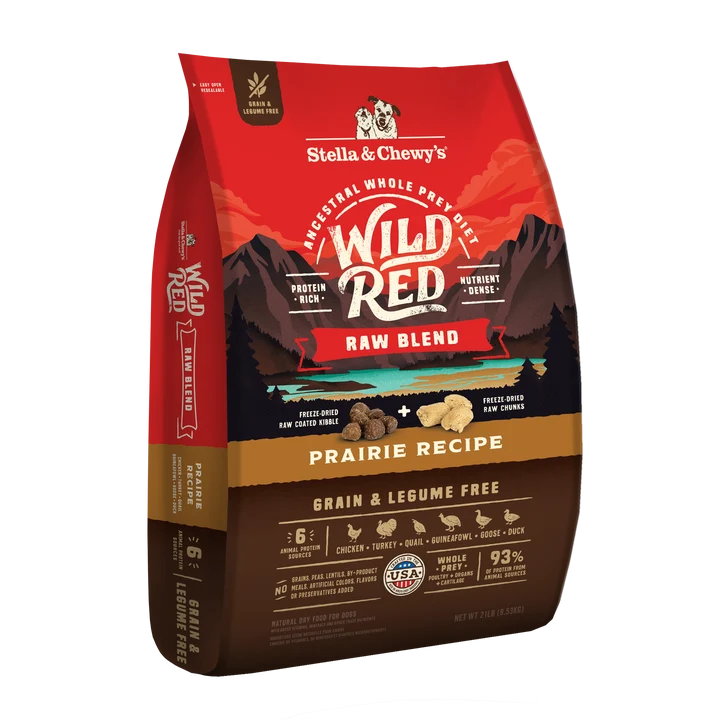 Wild Red Raw Blend Grain & Legume Free Prairie Recipe for Dogs
