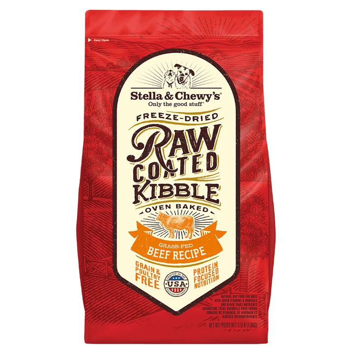 Grass-Fed Beef Raw Coated Kibble for Dogs