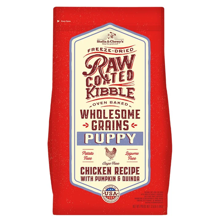 Raw Coated Kibble with Wholesome Grains - Chicken, Pumpkin & Quinoa for Puppies
