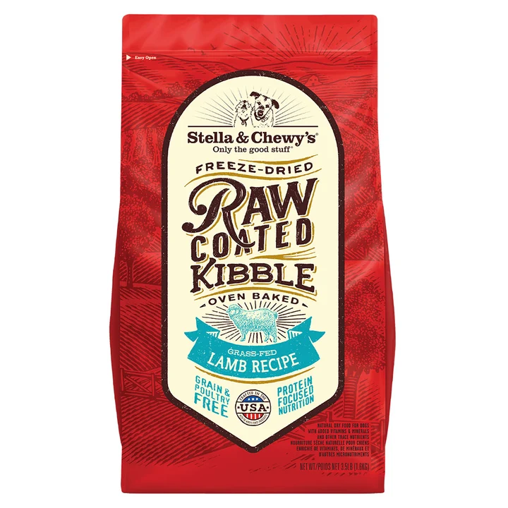 Grass-Fed Lamb Raw Coated Kibble for Dogs