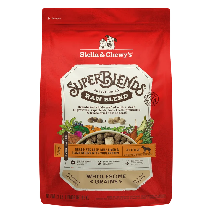 SuperBlends Raw Blend Beef, Beef Liver & Lamb Recipe + Superfoods for Dogs